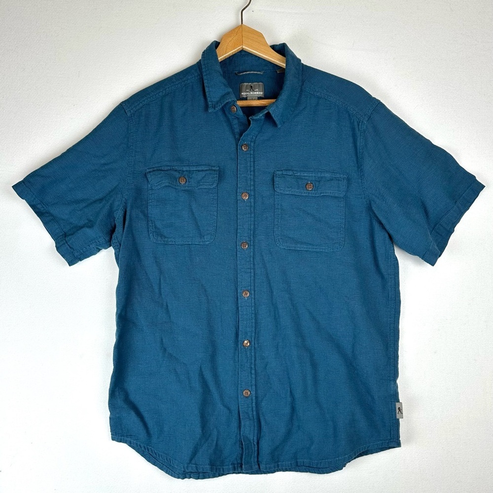 Royal Robbins Relaxed‎ Fit Desert Pucker Dry Button Down Shirt Athleisure